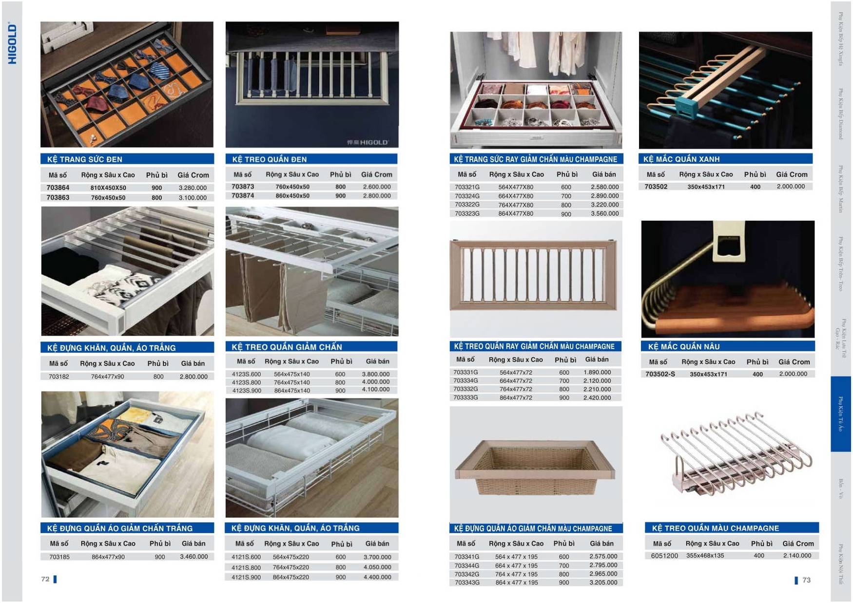 Catalogue và Bảng giá Phụ kiện bếp HIGOLD T6 2024 /Page 36